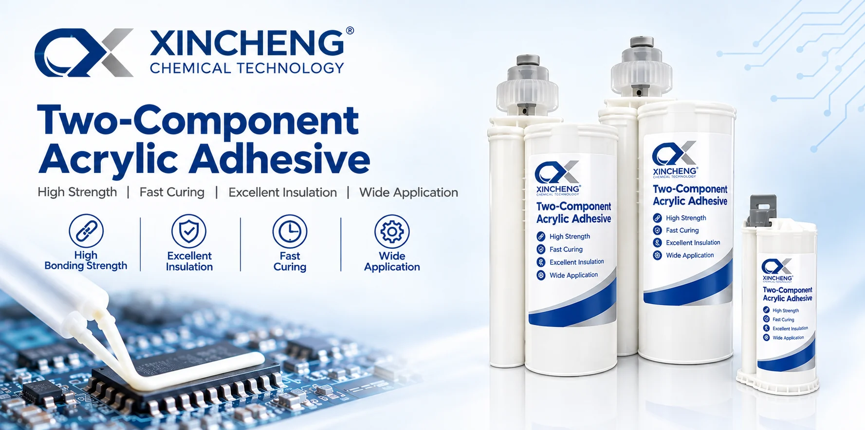 XINCHENG Two-Component Acrylic Structural Adhesive product overview.